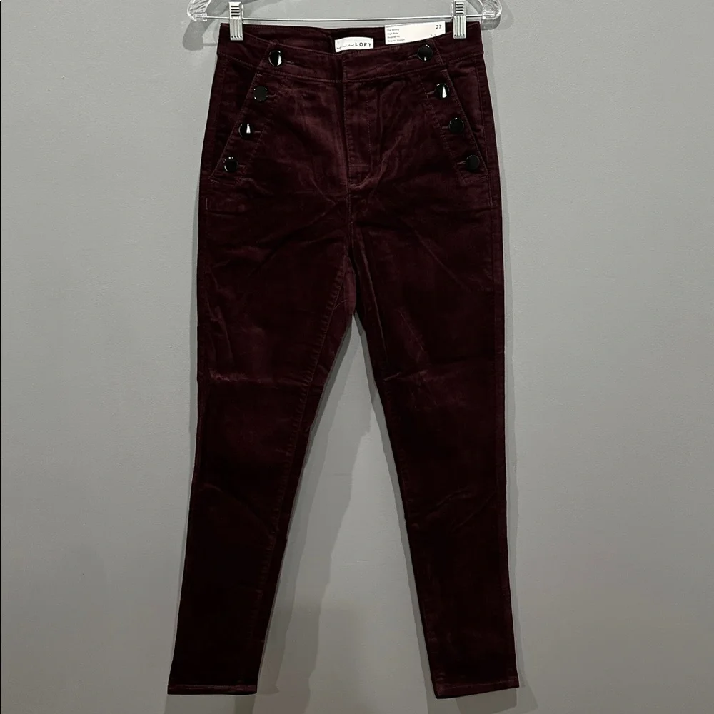 Final Sale 🔥No More Low Offers Mariner Skinny Pants in Velvet Size 27